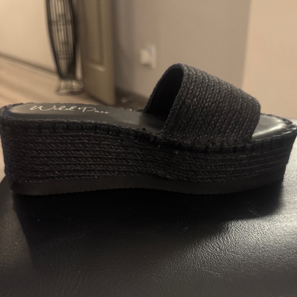 🔥Wild Pair Shermer Espadrille Slides Black Jute Size 8M🔥BRAND NEW NO BOX❣️ - Picture 16 of 16